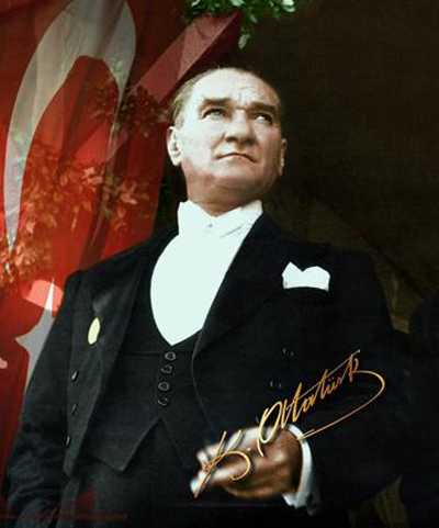 Atatürk'ün Cumhuriyet'in 10.Yıl Kutlamalarındaki Bir Posteri