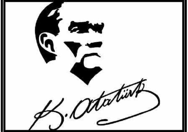 Atatürk İmzalı  Vektörel Atatürk Resmi