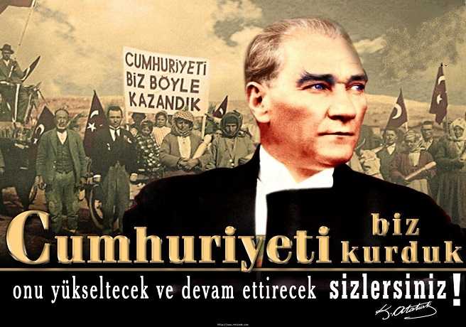 Cumhuriyeti Biz Kurduk Atatürk Resmi